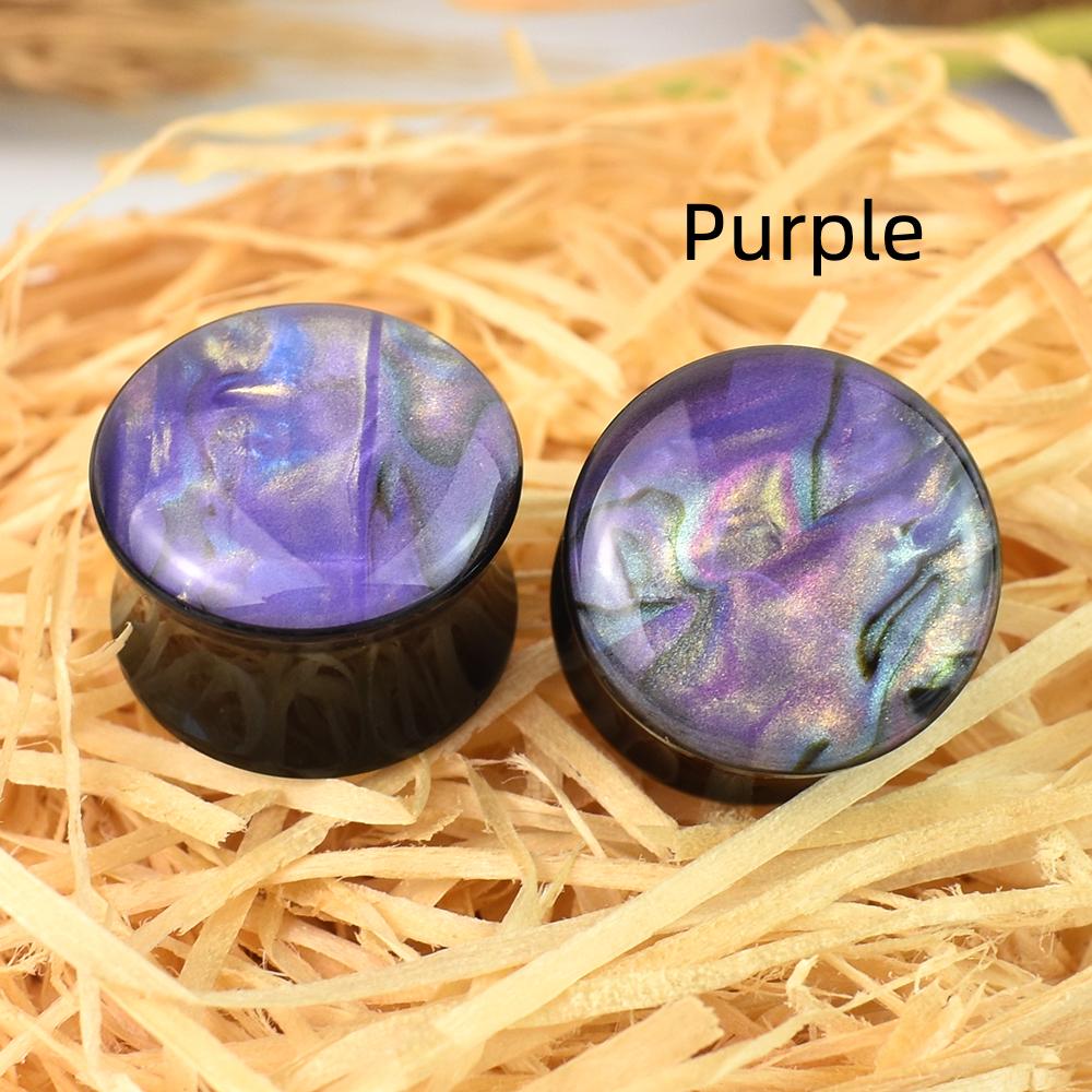 2 buc 6-50mm culoare gradient acrilic urechi calibre tuneluri dopuri urechi targa expander body piercing bijuterii pentru femei barbati