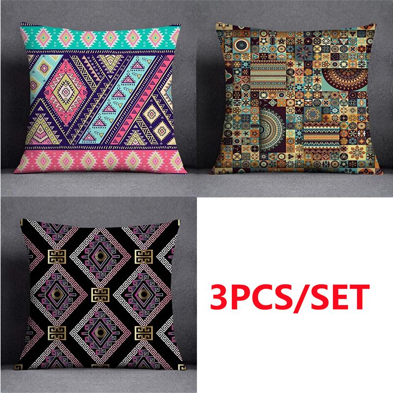 3 шт./компл. богемная ретро индийская наволочка с принтом мандалы квадратный автомобильный диван офисный домашний декор пледы наволочка KBP8623