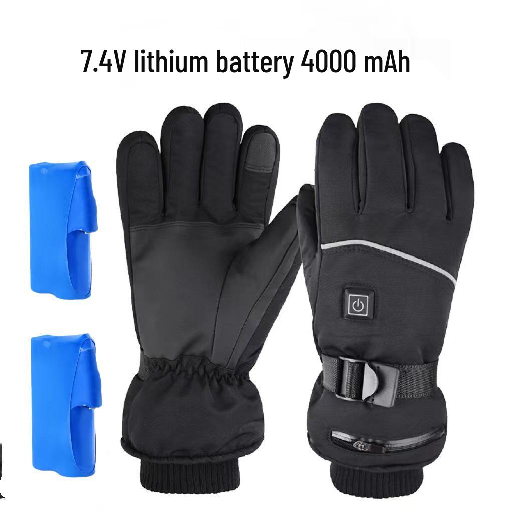 Winter Heated Gloves with Adjustable Temperature for Cycling, Skiing, and Motorcycling