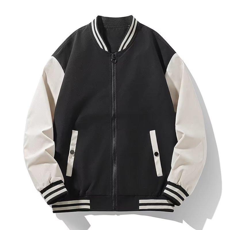 Spring Autumn Men Baseball Jacket Stand Collar Korean Style Casual Jackets and Coats Male Slim Fit Bomber Jacket 5XL