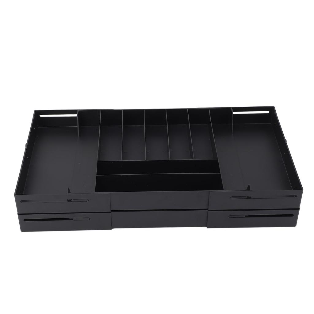 Expandable Desk Drawer Organizer Tray Plastic Space Saving Foldable Multi Level Storage Tray for Jewelry Cosmetics