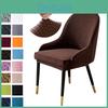 Cover Dinning Armchair Slipcover Chair Protector Curved Antiskid Removable