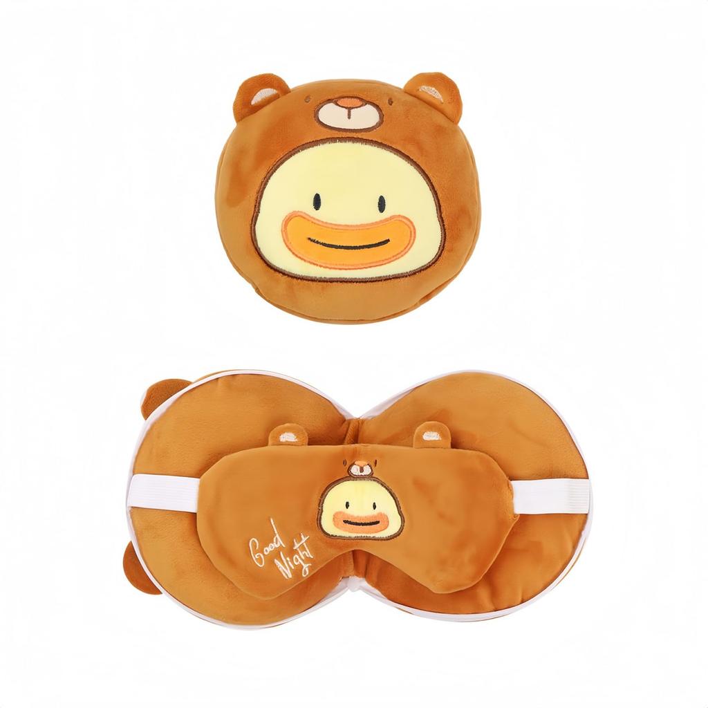 BDHD Travel Eye Mask Set with Soft Neck Ideal for and Train Light No Perfect for Naps and Relieves Eye Strain Pillow, Support, Air, Car, Travel,