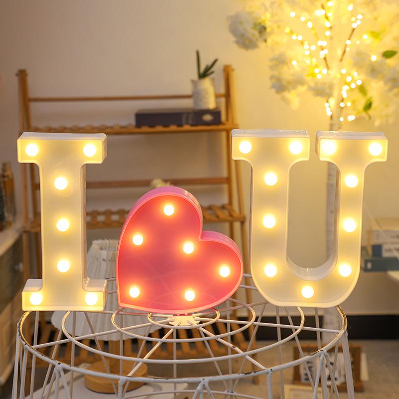 LED Happy Birthday Luminous Letters - Romantic Scene Decoration Lights