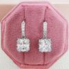 Sweet Zircon Stone Hoop Earrings – Korean Style