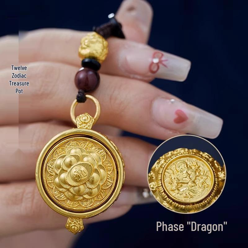 Obrotowe Zawieszki do Kluczy Zodiaku: Skarbonka Bogactwa i Wisiorki Urodzinowe