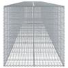 Vidaxl Gabion Basket with Lid, 1000X100X100 Cm, Galvanized Iron