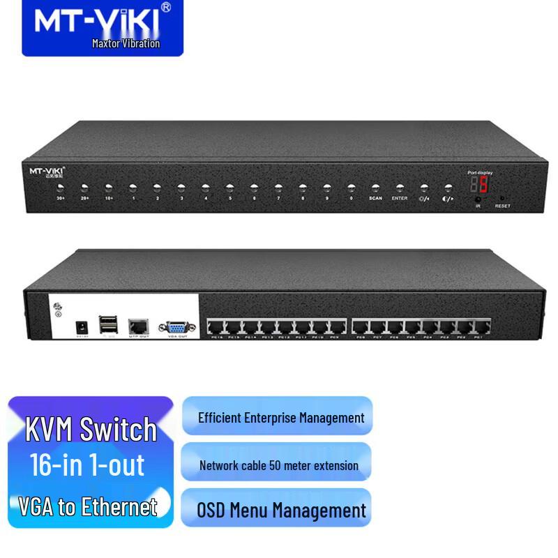 MT-viki Удаленный KVM-переключатель с цифровым модулем VGA/HDMI