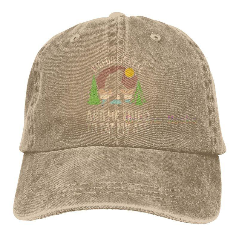 Bigfoot ist echt und er hat versucht, meinen Arsch zu fressen Baseballkappe Unisex Vintage Trucker-Hut Verstellbare Cowboyhüte für Herren Damen