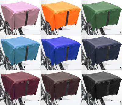 Oka Seisakusho Bicycle Basket Cover, Rear, Black (Fabric, 360mm W X 450mm D X 250mm H)