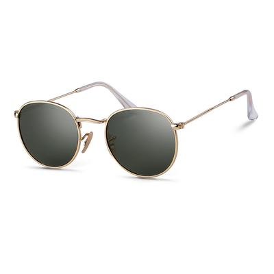 Classic Metal Round Sunglasses Men Women Brand Design Retro Small G15 Green Sunglasses Driving Shades SZ34Q 130mm