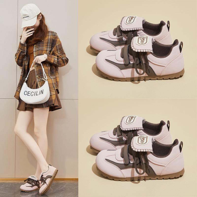 Women's Casual Chunky Platform Sneakers Lace-Up Walking Shoes Comfortable PU Leather Athletic Workout Tennis Shoes for Women