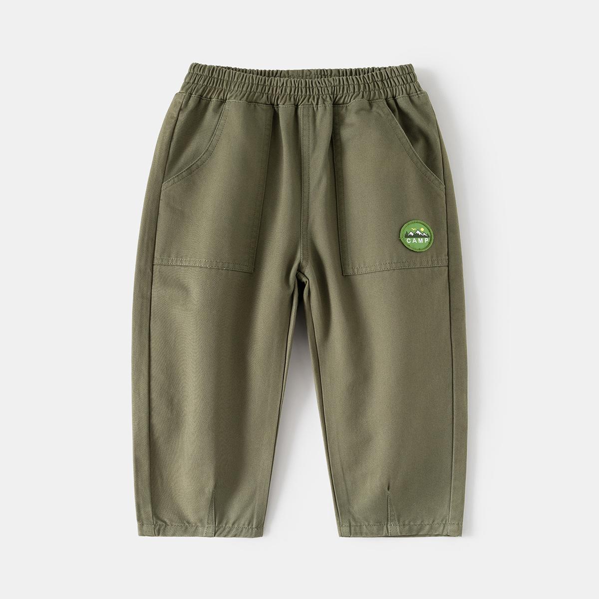 

Children s pants New boys casual trousers Korean version of baby labeled pants 130cm