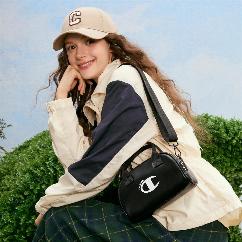 New Champion PU Bowling Bag, Shoulder Bag, Crossbody Bag, Handbag Regular Unisex Black/Milk White/Silver White/Pink Red U5AACPU72