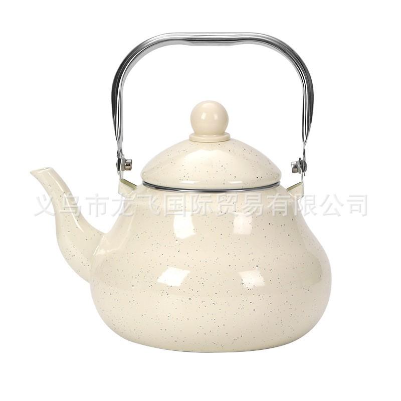 Vintage Emaliowany Ceramiczny Dzbanek na Wodę Zimny 1.5L 2.0L 2.5L Żaroodporny Kuchenka Gazowa Elektryczna Retro Styl Koreański