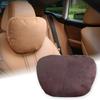 Evello Car Neck Memory Foam Headrest Cushion for Soft Neck Support Pillow Pad, S-Class, (Mocha Brown)
