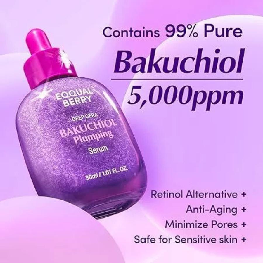 Eqqualberry BAKUCHIOL PLUMPING SERUM 30 ml/VITAMIN ILLUMINATING SERUM 30 ml