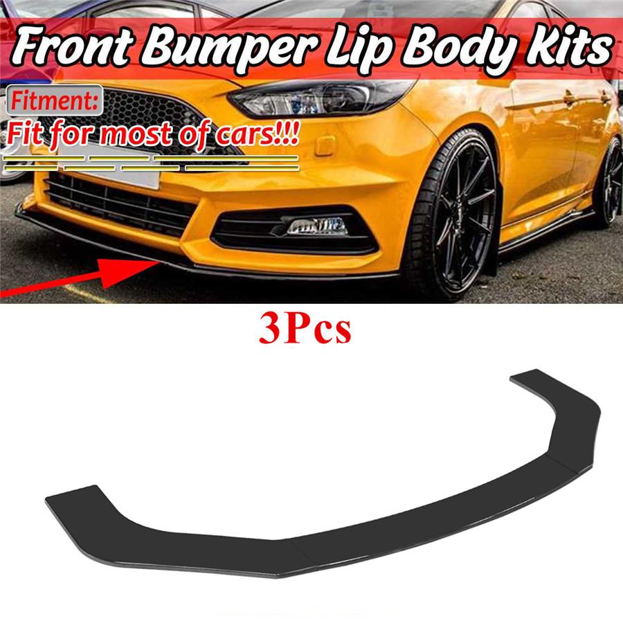 1set Front Lip Chin Bumper Body Kits For Car Universal