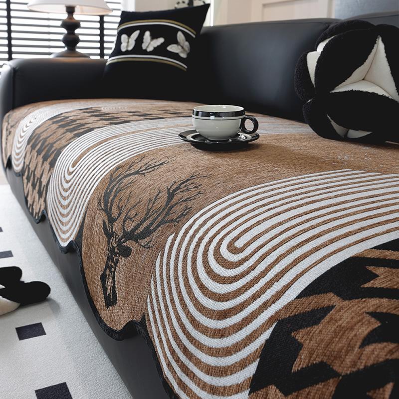 Special-Shaped Sofa Cushion Universal In All Seasons  New Sofa Seat Cushion Non-Slip Straight Row Light Luxury High-End Cover Cloth Towel
