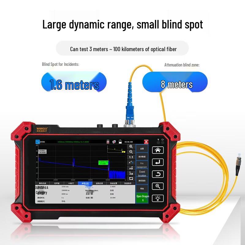 OTDR Multifunction Fiber Optic Tester CN Plug (adapter Included)