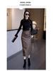 2025 Neue High-Waist Midi Leder Bleistiftröcke für Herbst/Winter