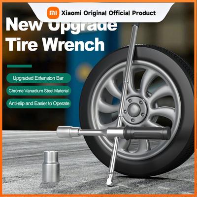 Xiaomi Universal Wrench Tire Iron Nut Wrench Set with Storage Bag Standard Sockets (17/19/21/23mm)Duty Cross Wheel Wrench Removal Tool