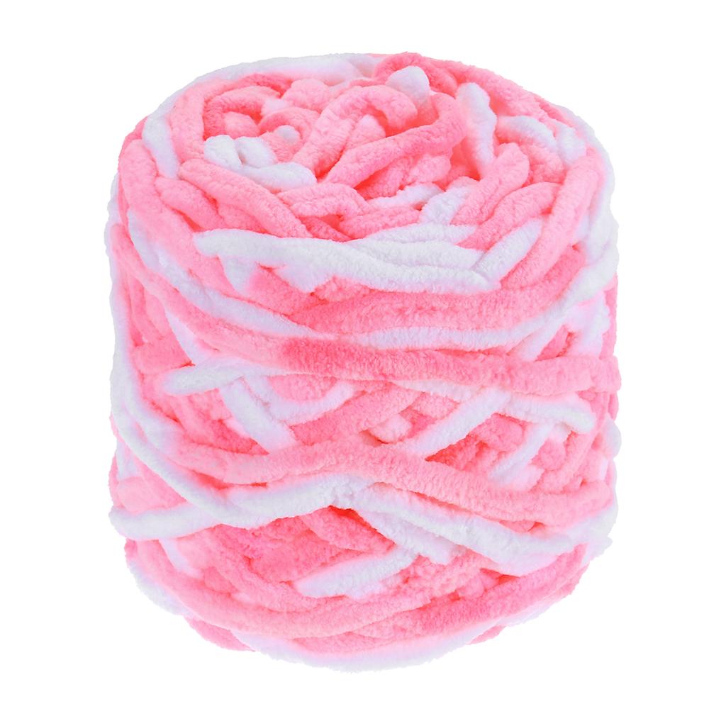 Chenille Chunky Yarn Plush Bulky Thick Fluffy for Crochet Soft Velvet Blanket for Sweater Hand Knitting Crocheting 45 M/49 Yard