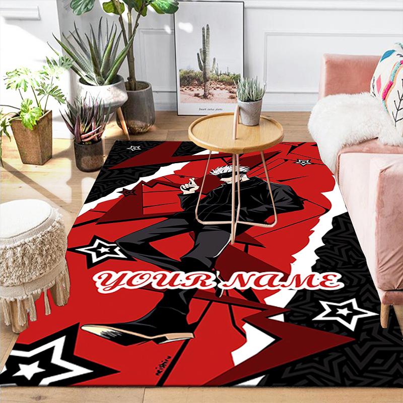 Custom 1Pc Powerful Anime Characters Rug Office Carpet Indoor Outdoor Entrance Doormat Nonslip Soft And Comfortable Living Room D2915154