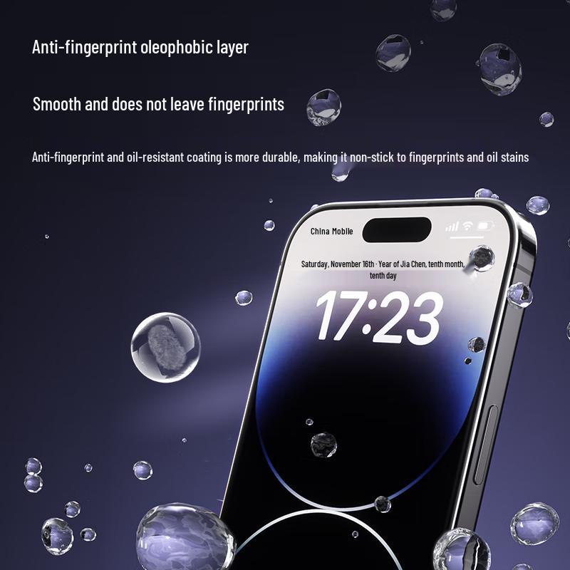 Shangsu iPhone Tempered Glass Screen Protector with Dust-Free Applicator