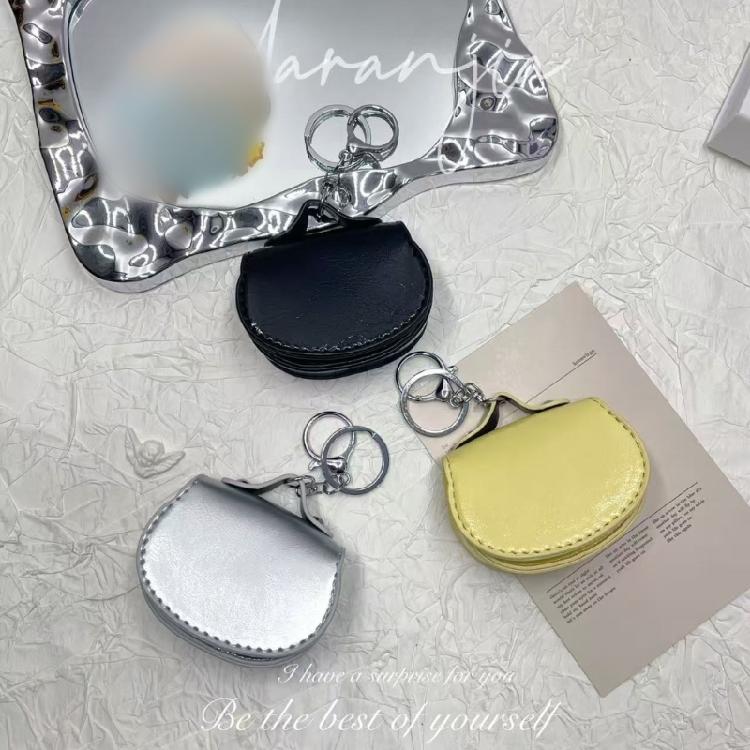 Schicke Hufeisen-Design Schlüsselanhänger-Tasche Weiche Echte Lederkonstruktion Ergonomischer Metallclip Zur Befestigung an der Tasche