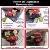 Car Battery Power Cut-Off Switches Breaker With Voltage Display Disconnect Switches For Automotive Electrical Safety