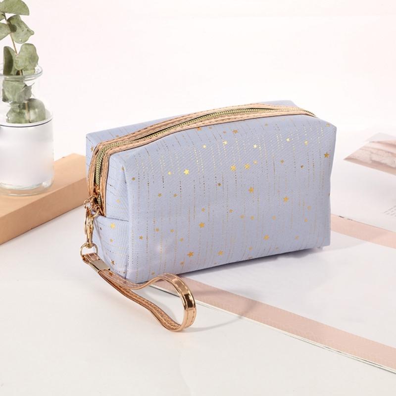 Women Star Decoration Cosmetic Bag Soft Make Up Storage Bag Travel Makeup Toiletry Package Bag Organizer Pouch Case
