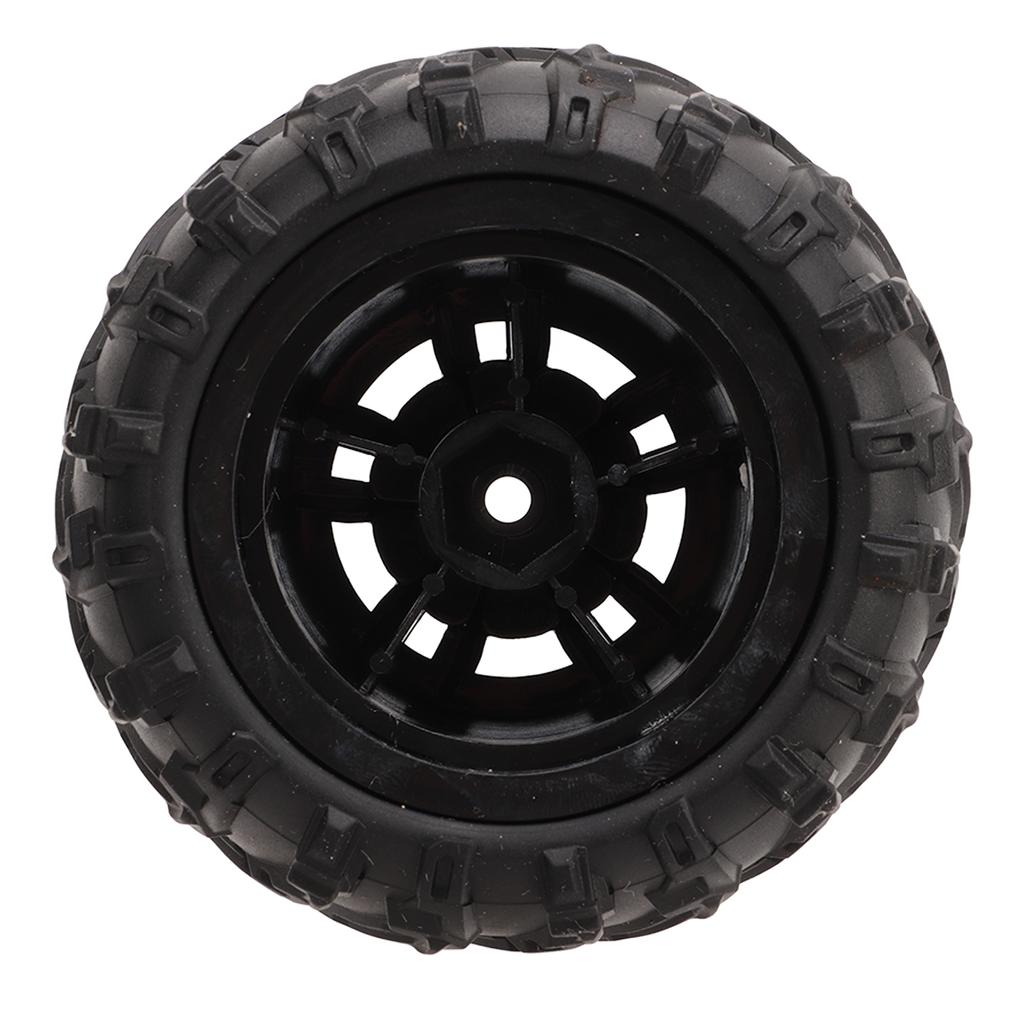 2 Pcs 85mm RC Car Tire 47mm Width 12mm Hex Adapter Rubber Car Replacement Tyres for SCY 16101 16102 1/16 RC Car