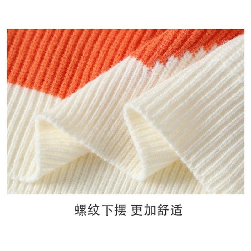 Men S Thick Half High Neck Long Sleeve Pullover Knit Sweater Korean Style