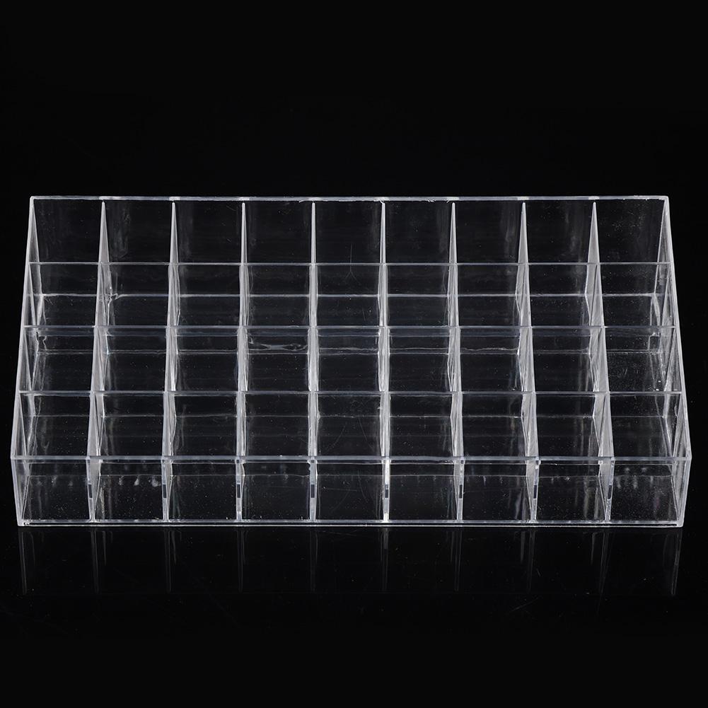 36 Grids Transparent Lipstick Display Case Storage Box Nail Brush Organizer Cosmetic Display