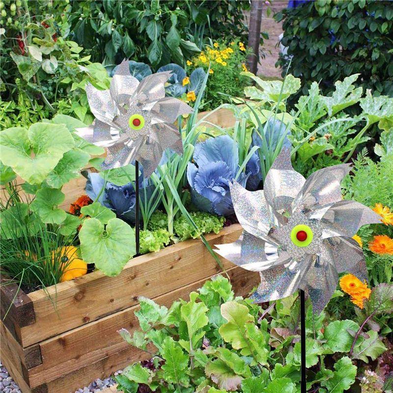 A84E-6 Pieces Windmills, Bird Repellent,Fruit Garden,Reflective Windmill, Bird Repellent, Bird Repellent, Reflective Windmill