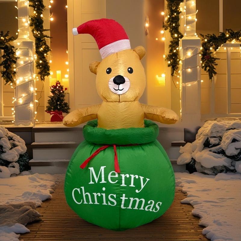 

Christmas Bear Inflatable Candy Gift Bag Ornament AU Standard
