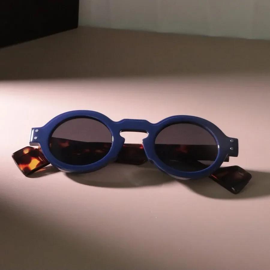 Stylish Round Sunglasses Women Men Vintage Brand Mirror Lens Simple Sun Glasses Female Male Cool Colors