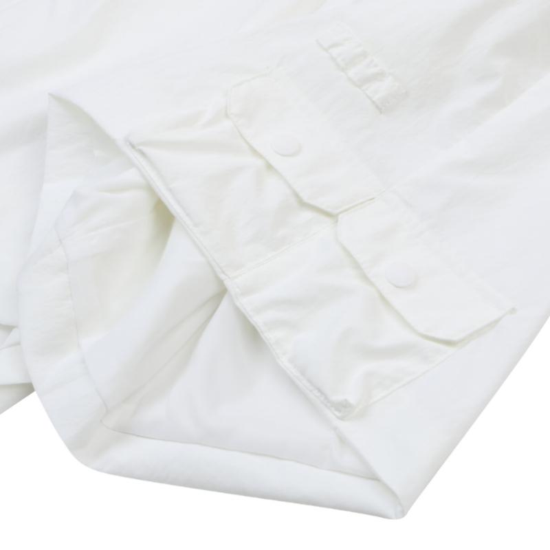 ONOFF Women S Hooded Short Sleeve jumpSuit Of3033la White