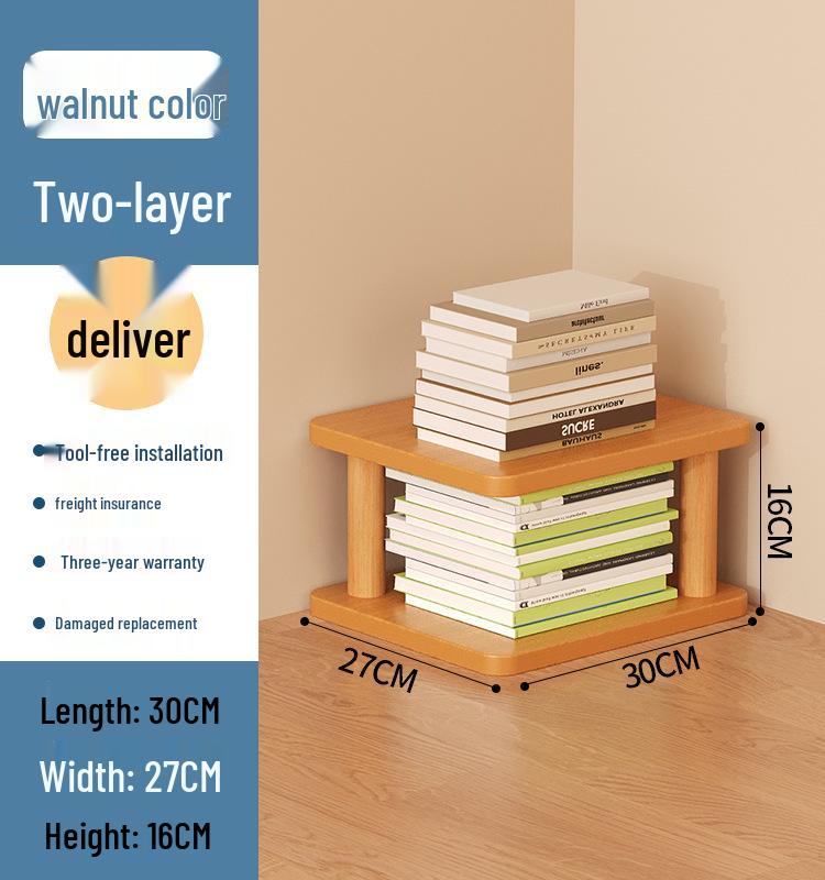 Curved Edge Desktop Monitor Riser Stand with Storage
