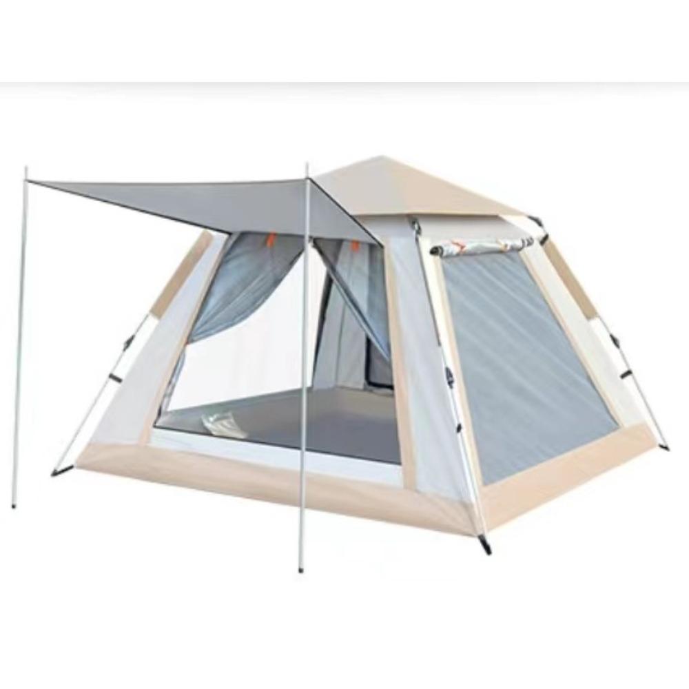 

Палатка для улицы, автоматическая, для 3-4 человек, пляжная, быстро открывающаяся, складная, для кемпинга, двойная непромокаемая четырехсторонняя палатка для кемпинга 3-4 people