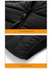 Men's Autumn/Winter Lightweight Down Vest with Stand-Up Collar - Large Size, Loose Fit