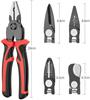 5-in-1 Multi-Purpose Heavy Duty Tool Kit - Durable PVC Handled Pliers, Portable Hand Tool Kit, Universal Repair Screwdriver Pliers