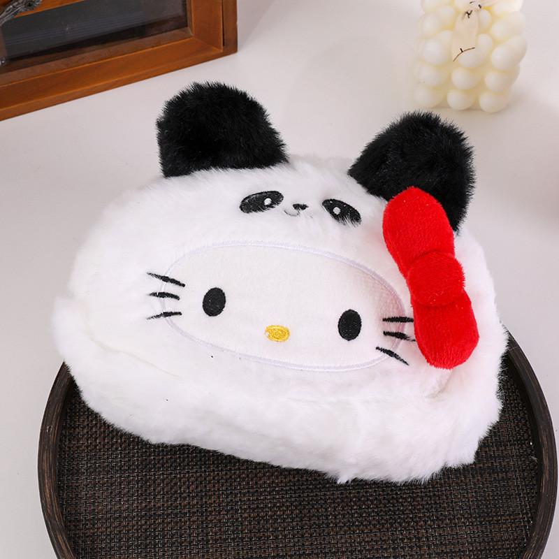 Plush Cat Pen Case With Large Capacity For Students And Gift Use