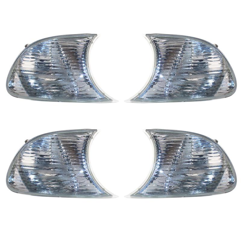 

2X Clear Marker Signal Blinker Corner Parking Light Lamp For BMW E46 3 Series Coupe 1999-2001 63126904307 63126904308