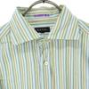 Beauty Products Paul Smith Striped Pattern Long Sleeve Cotton Shirt Green Men's Used