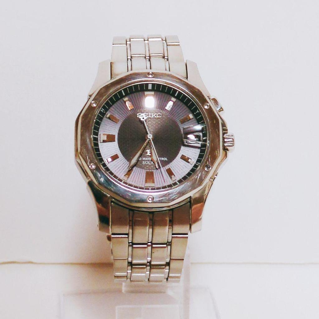[USED] Seiko Brightz Radio Solar Titanium Black Dial