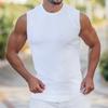 Summer Knitted Vertical Stripe Fitness Fit Tank Top For Men'S Running Vertical Stripe Tank Top