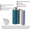 Small Water Bottle Stainless Steel Mini Slim Flask Vacuum Insulated Reusable Leak Proof Hydroflask Thermos 130ml
