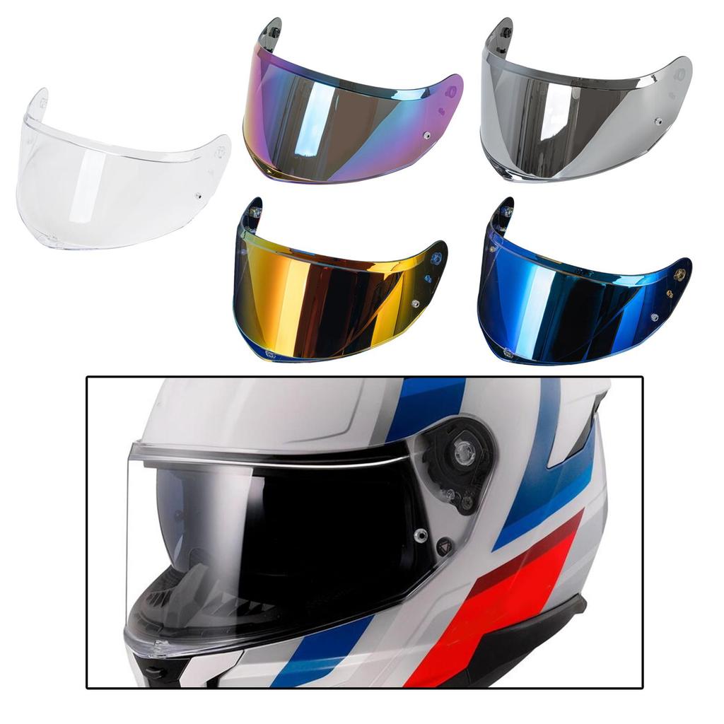Vollgesichts-Motorradhelm Visier Kratzfest PC-Material Windschutzscheibe Ersatz für FF